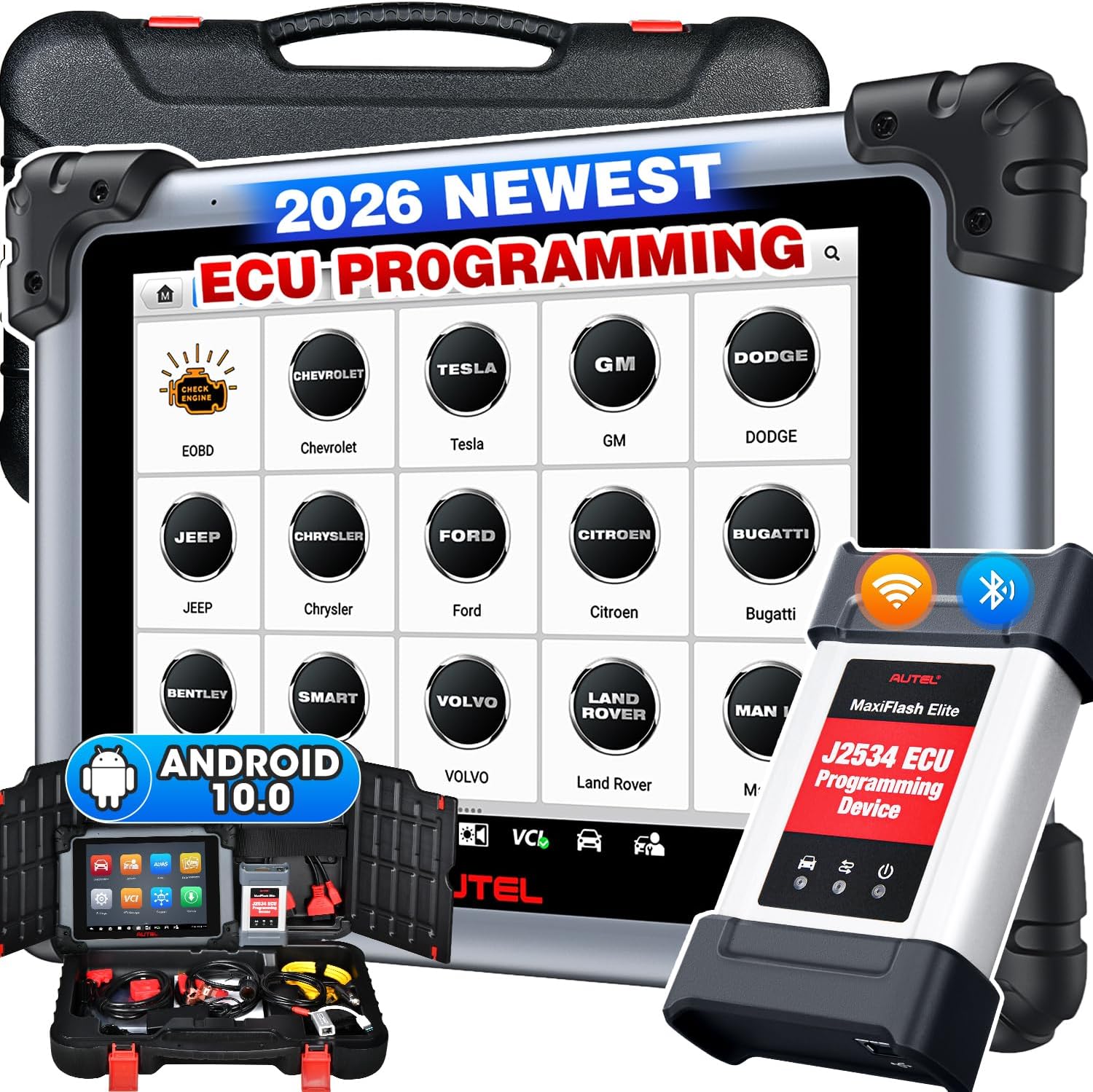 Scanner MaxiSYS MS908S PRO II 2026: J2534 ECU Pr0gramming C0ding PMI As MSUltra MS919 Elite II PRO w/AutoScan 2.0, US Ver. of MK908 Pro II, Up of MS906 MAX, 4000+ Test, 38+ Reset, 8-Core 4/128G