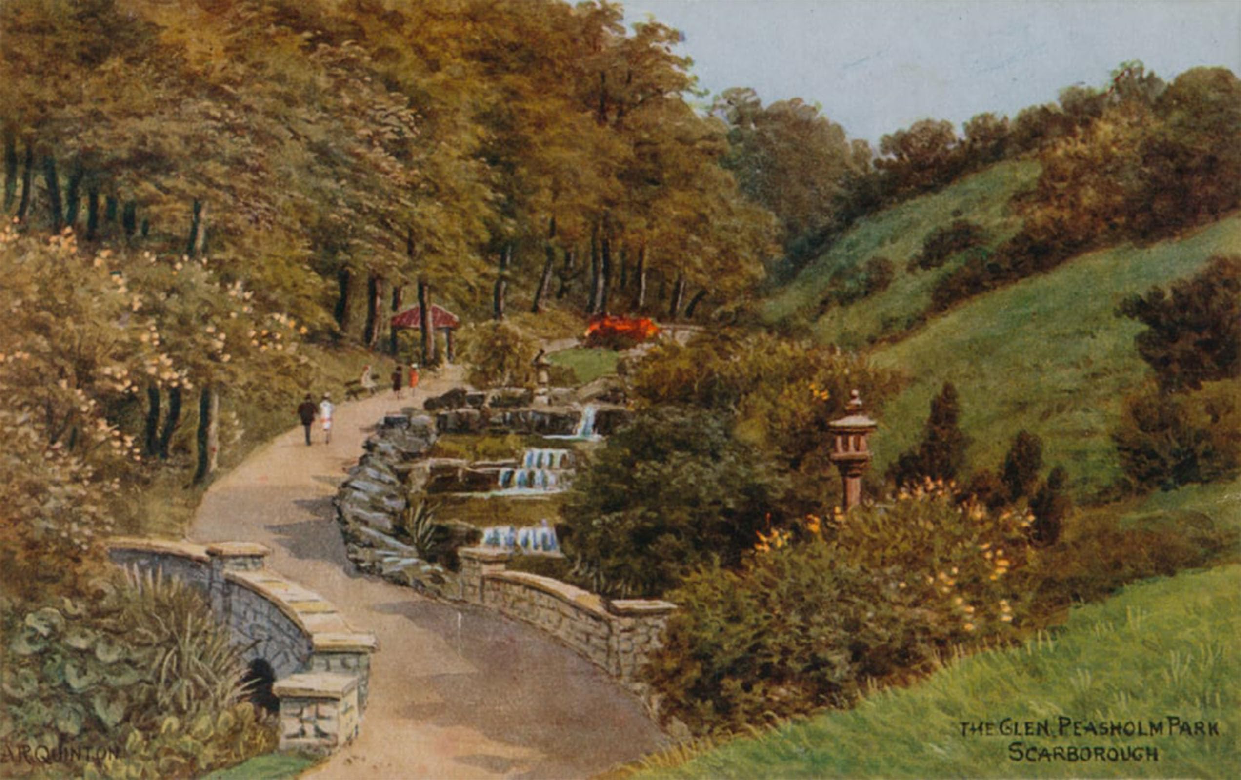 POSTERIIk Famous Print Pop Art Wall Art Graffiti the Glen Peasholm Park Scarborough by Alfred Robert Quinton Art Prints for Home Decor 60x90cm
