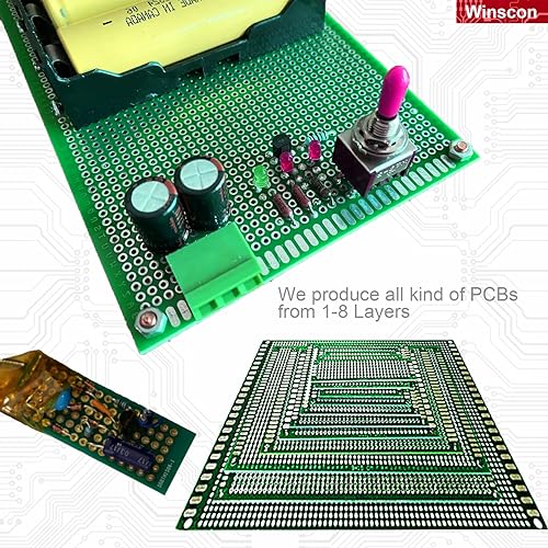Miniatura 6 de 10 placas de PCB prototipo, kit de prototipo de placas PCB de doble cara, 8 x 12, diseño universal de PCB de bricolaje, placa de circuito impresa,