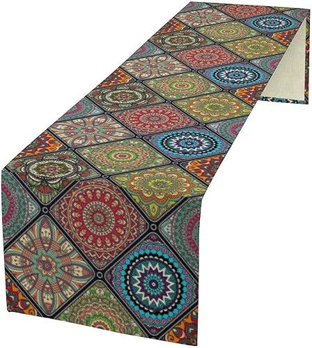 Miniatura 17 de Camino de mesa del Antiguo Egipto, símbolo de jeroglífico egipcio retro para decoración de mesa de cocina del hogar, comedor, cafetería, decoración