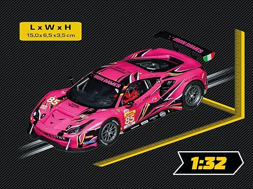 Miniatura 3 de Carrera 27750 Ferrari 488 GT3 Iron Dames No.85 Escala 132 Ranura analógica Coche Carreras Vehículo Evolución Ranura Carreras de coches