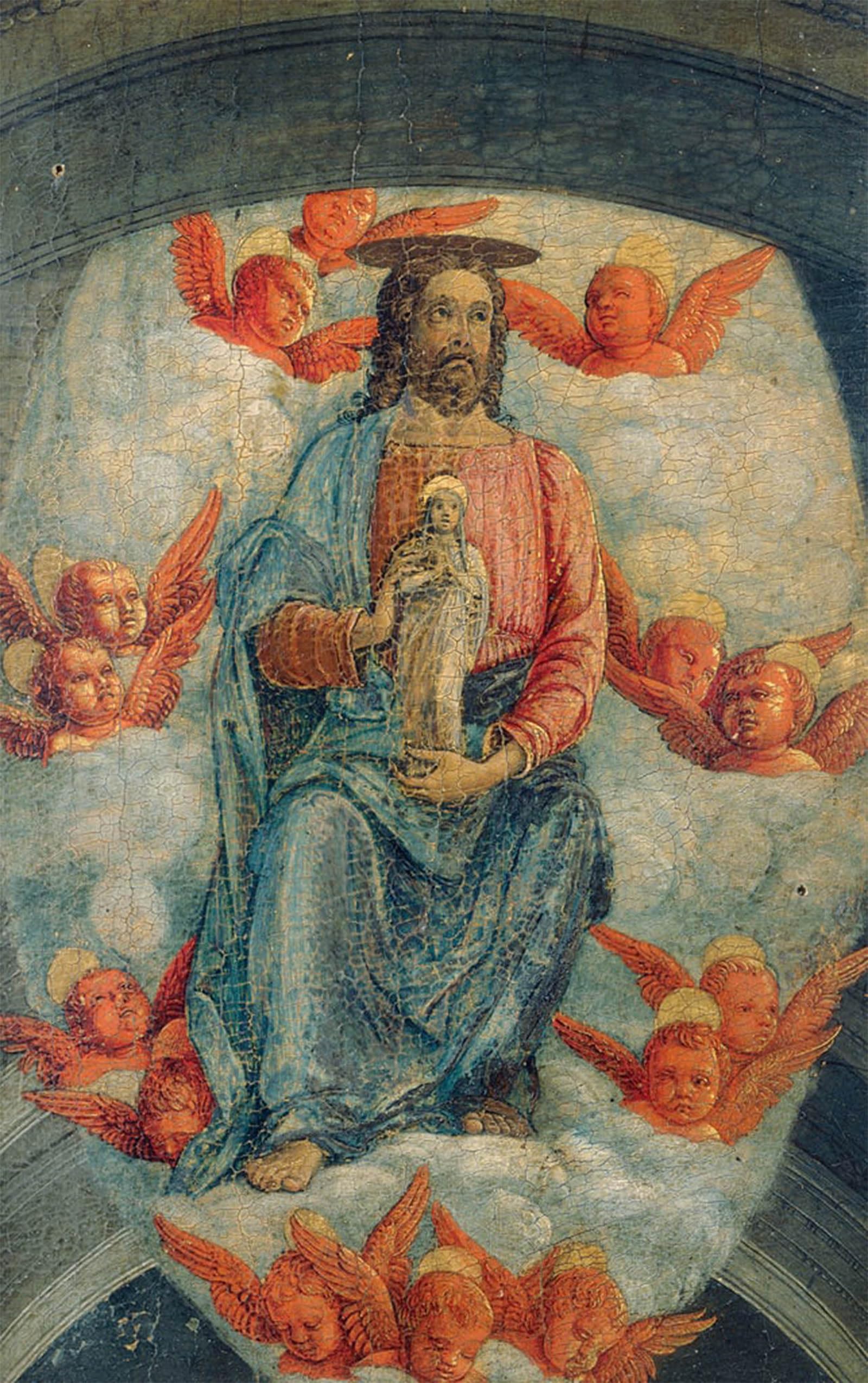 POSTERIIk Famous Print Pop Art Wall Art Graffiti Christ with the Virgins Soul by Andrea Mantegna Art Prints for Home Decor 60x90cm