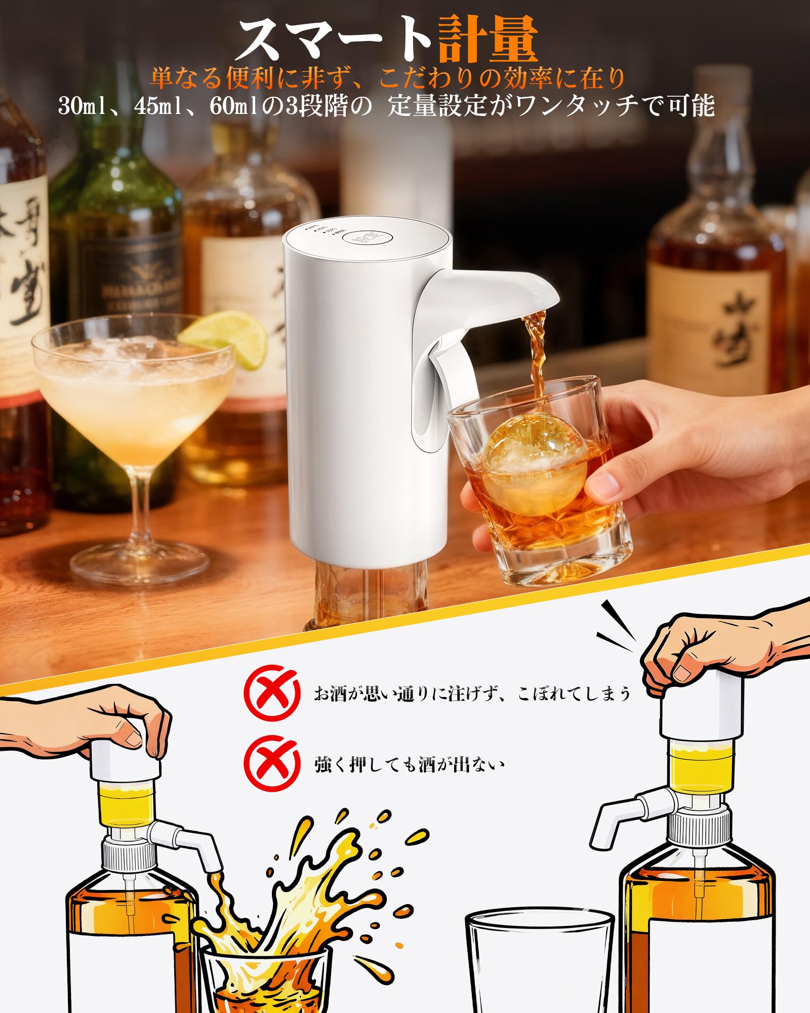 Amazon.co.jp: Redsack Whiskey Pump Electric Weigher, Alcohol
