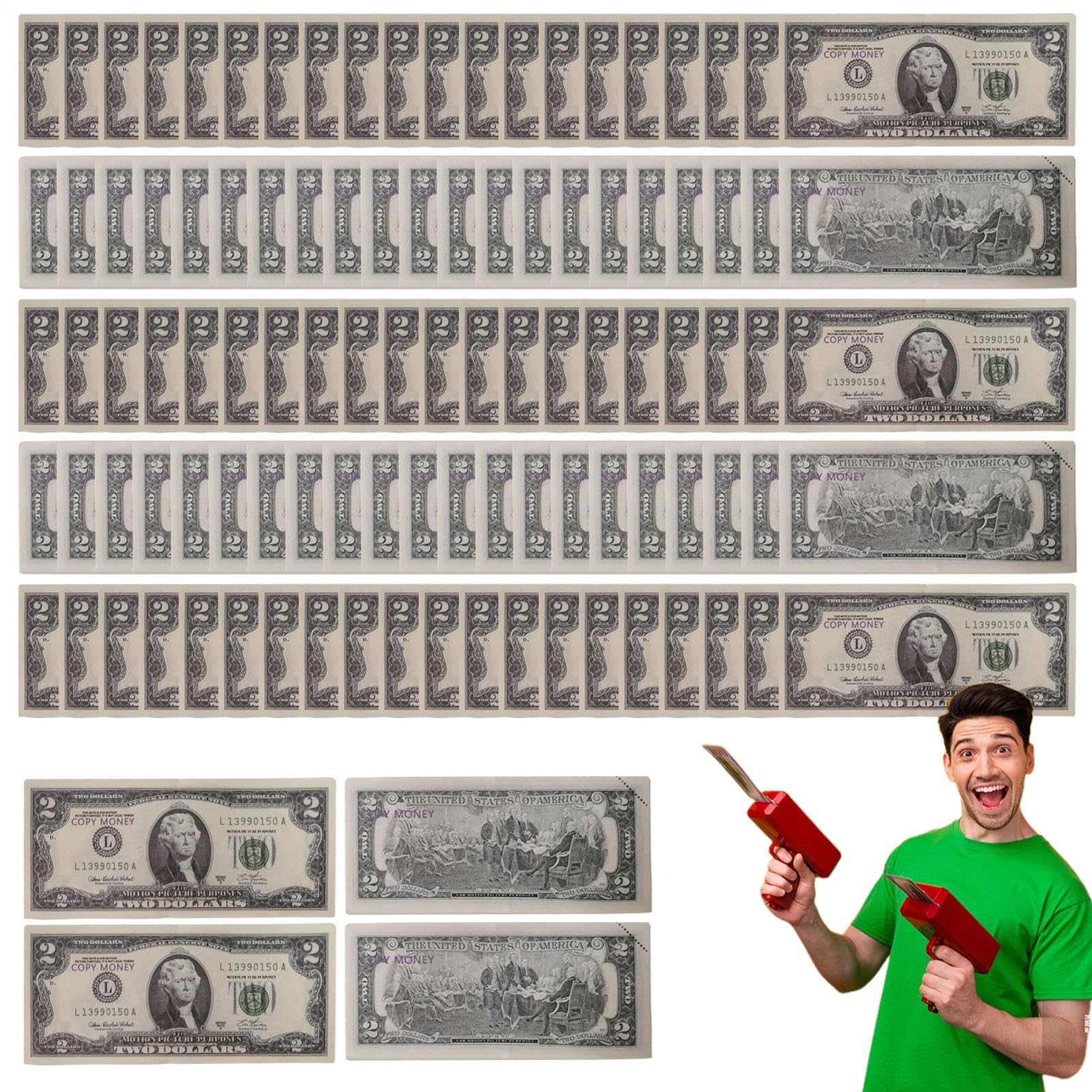 Faux billet Prop | Prop Film Dollars Faux - Argent Faux Jouets, Jeux de Rôle pour Toute La Famille