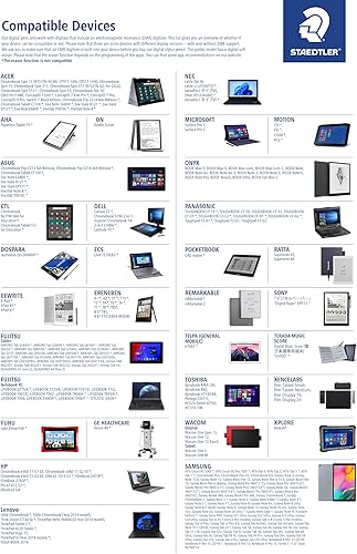 Miniatura 3 de STAEDTLER Noris Digital Classic EMR Stylus, punta de 0.028 in, 4096 niveles de presión, sin carga, color amarillo