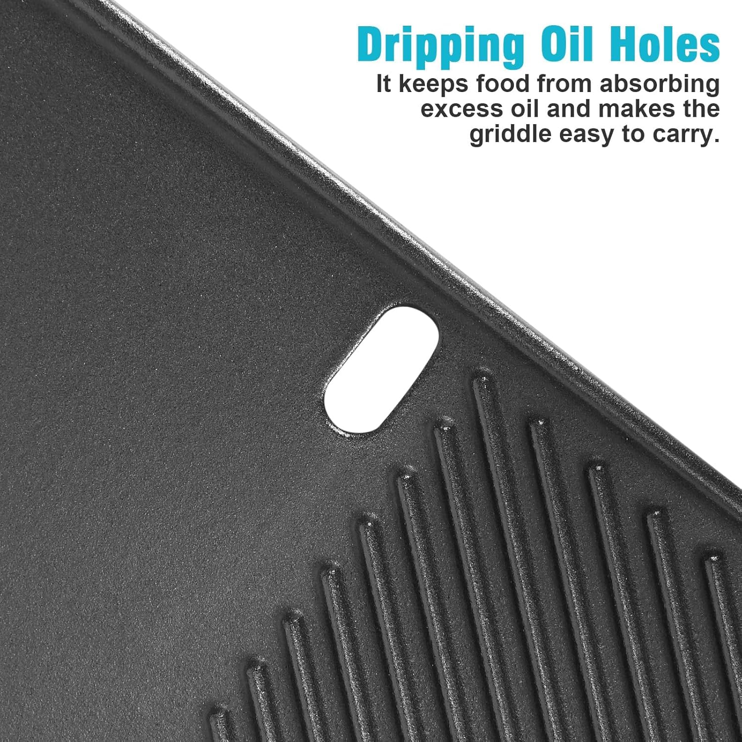 GRISUN Griglia e piastra 44,5 cm (7638) in ghisa per Weber Spirit I & II serie 300 - E310, E320, E330, S310, S320, S330, S330, Ricambi 2 pezzi