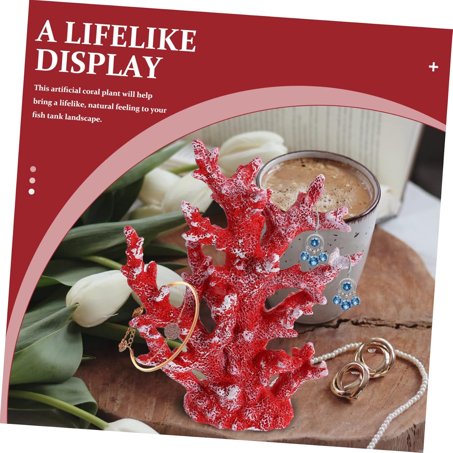 Realistic Resin Coral Jewelry Home Decoration Decor Fish Tank Background