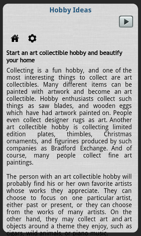 Hobby Ideas - App on Amazon Appstore