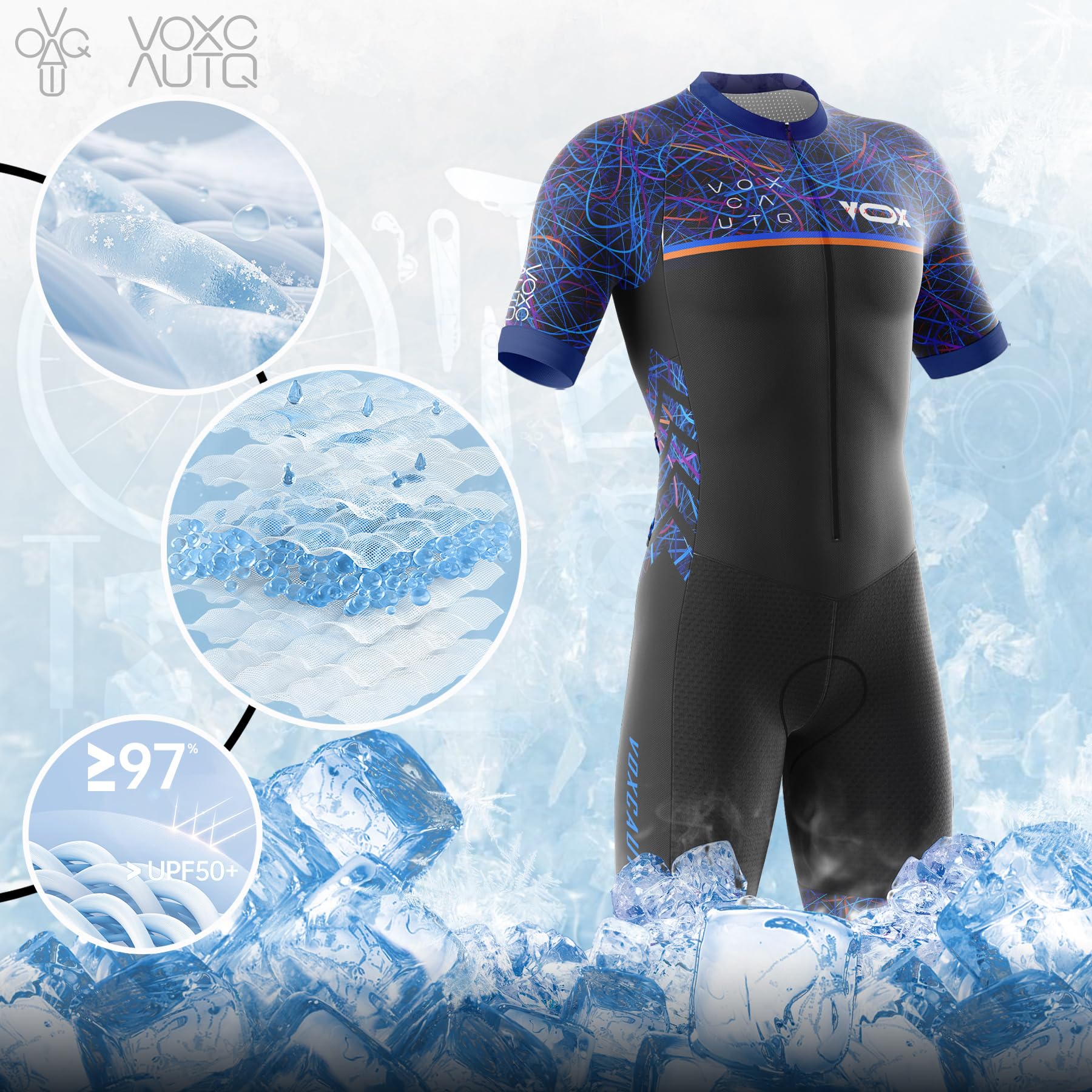 Mono Triatlon Hombre Traje de Ciclismo Traje Triatlón Tri Traje De Bicicleta Hombre Traje De Triatlón MTB Mono for Hombres,Racing Tri Suit