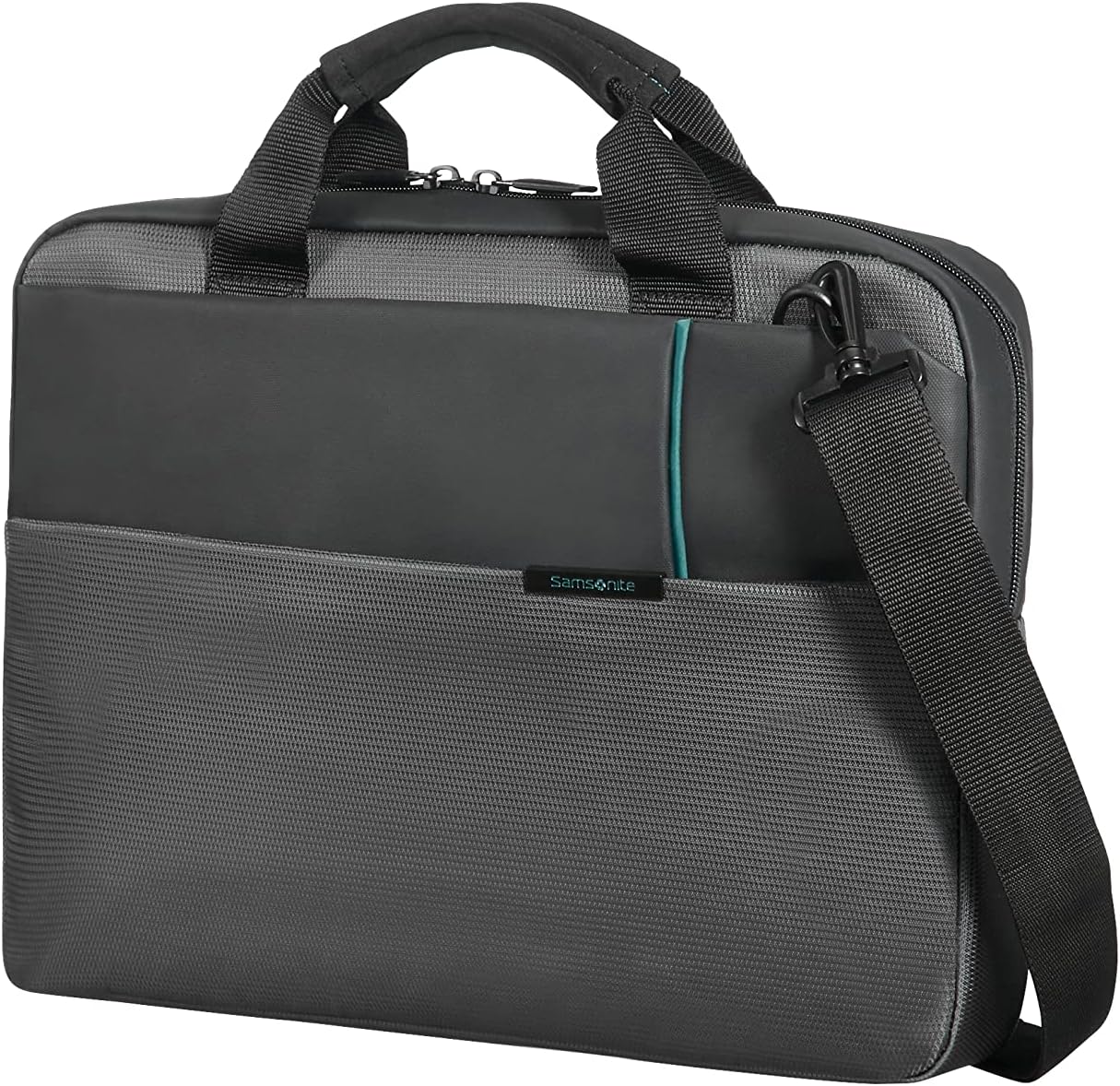 Qibyte Office Case Messenger Bag, 41 cm, 9.5 Liters, Anthracite
