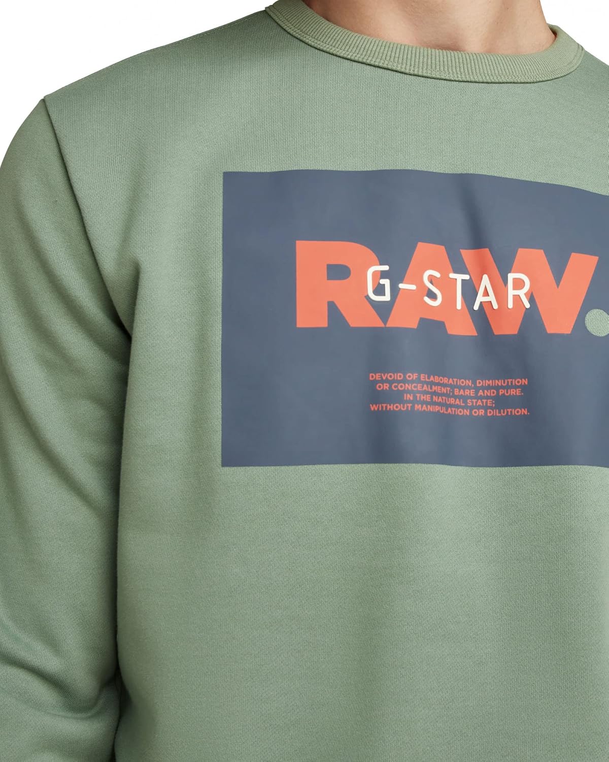 G-STAR mens Premium Graphic Crew Neck Sweatshirt - Image 5
