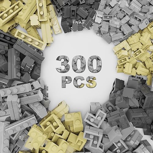 Ladrillos de construcción clásicos, 300 ladrillos de perfil de mampostería, bloques de ladrillos de pared, compatibles con piezas y piezas de Lego