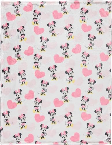 Miniatura 3 de Disney Manta de franela para bebé, suave y acogedora de 30 x 40 pulgadas, con Mickey Mouse, Minnie Mouse, Winnie The Pooh y Dumbo