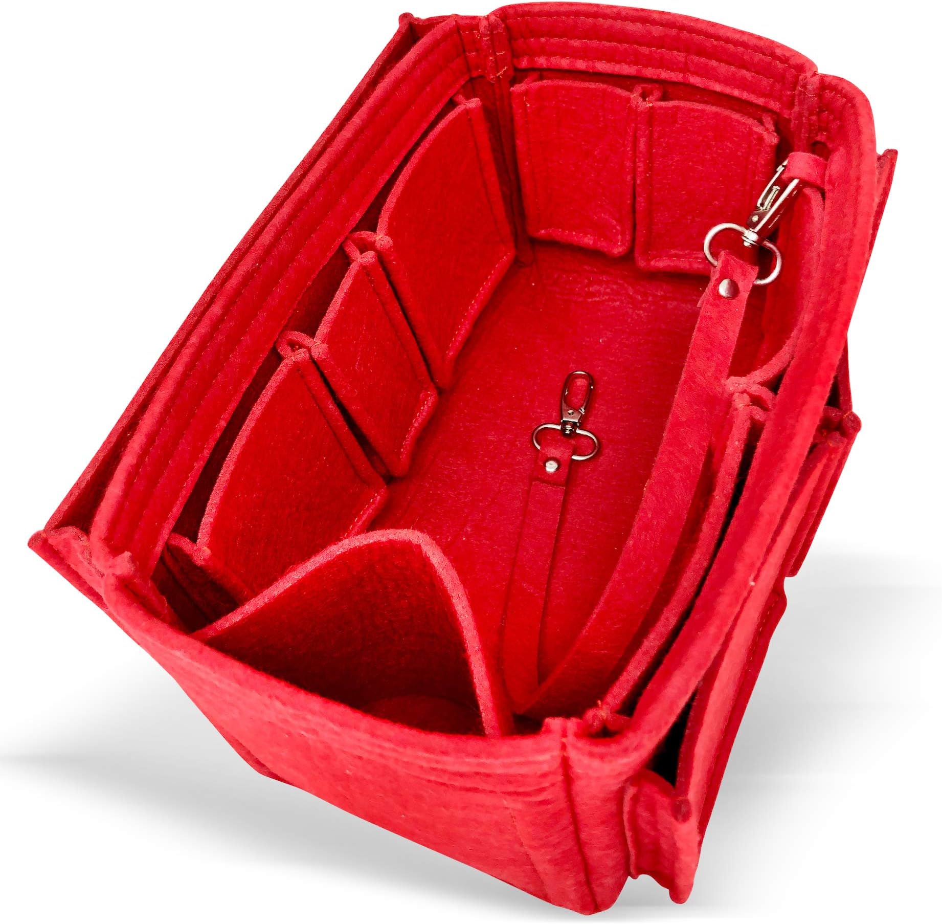 AlgorithmBagsAlgorithmBags Purse Organizer Insert | designed for Louis Vuitton LV Speedy 30 35 40 25 | Luxury Liner Shaper Divider (25, Red)