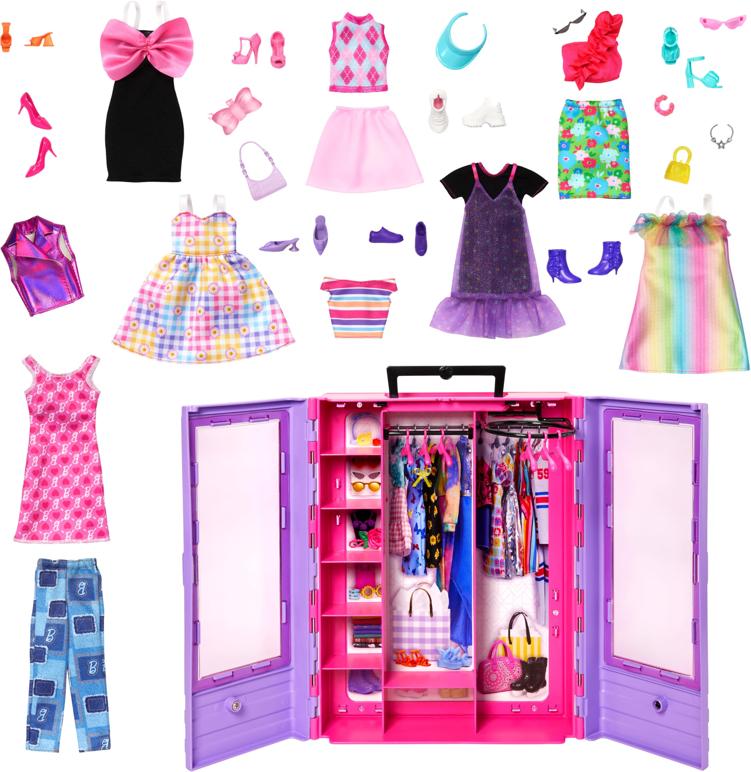 Bundle Of Barbie Fashionistas Ultimate Closet Storage Spaces Fold
