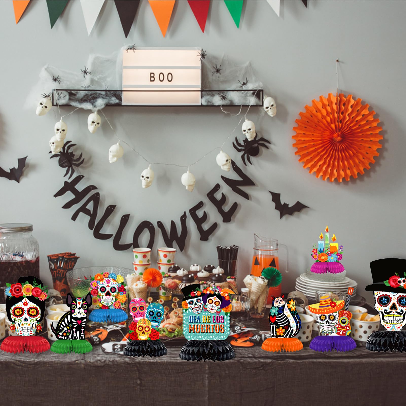 Snapklik.com : Day Of The Dead Decorations 9 Pieces Dia De Los Muertos ...