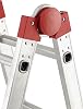 Hailo 7516-151 Aluminium Multifunctional Telescopic Ladder MTL 4 x 3 Rungs Can be Used as a Mooring and Sliding Ladder Standing and Stair Ladder on Both Sides
