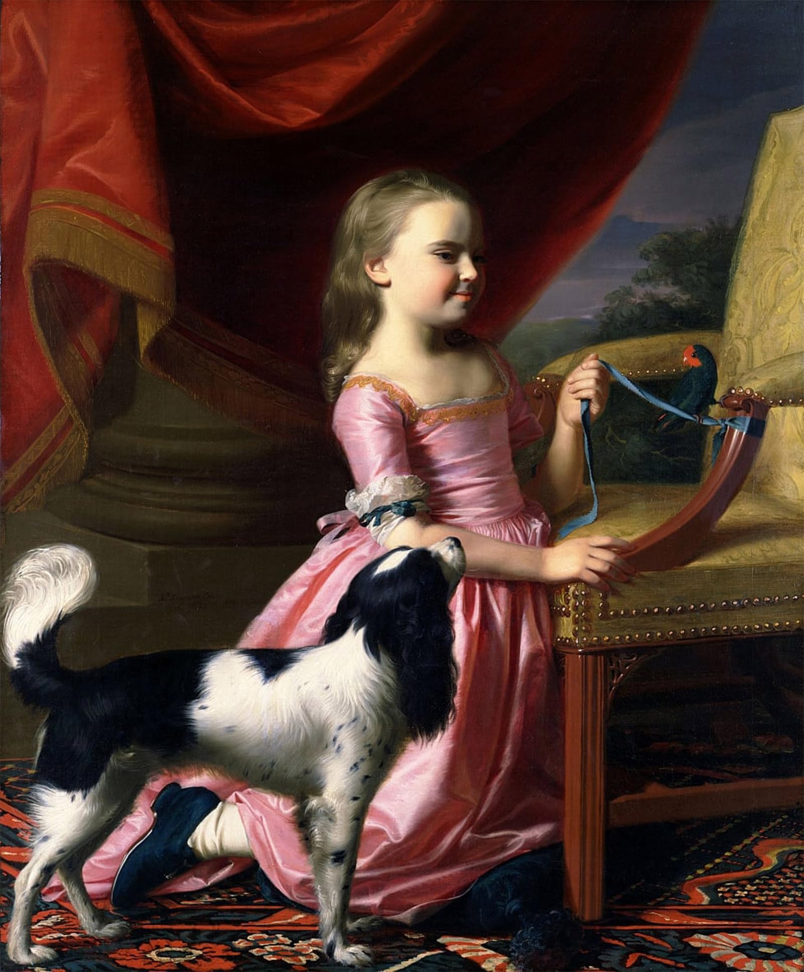 Cuadro en lienzo de John Singleton Copley (60x90cm) para decoración de dormitorio 5