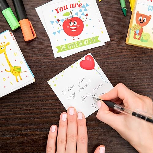 Miniatura 4 de Notas para la lonchera para niños, 60 bonitas tarjetas inspiradoras y motivacionales para niños y niñas