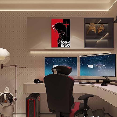 Miniatura 6 de Carteles de regalos de mercancía de anime de Cowboy Bebop, versión sin marco, póster HD para sala de estar, dormitorio, club, decoración de pared,