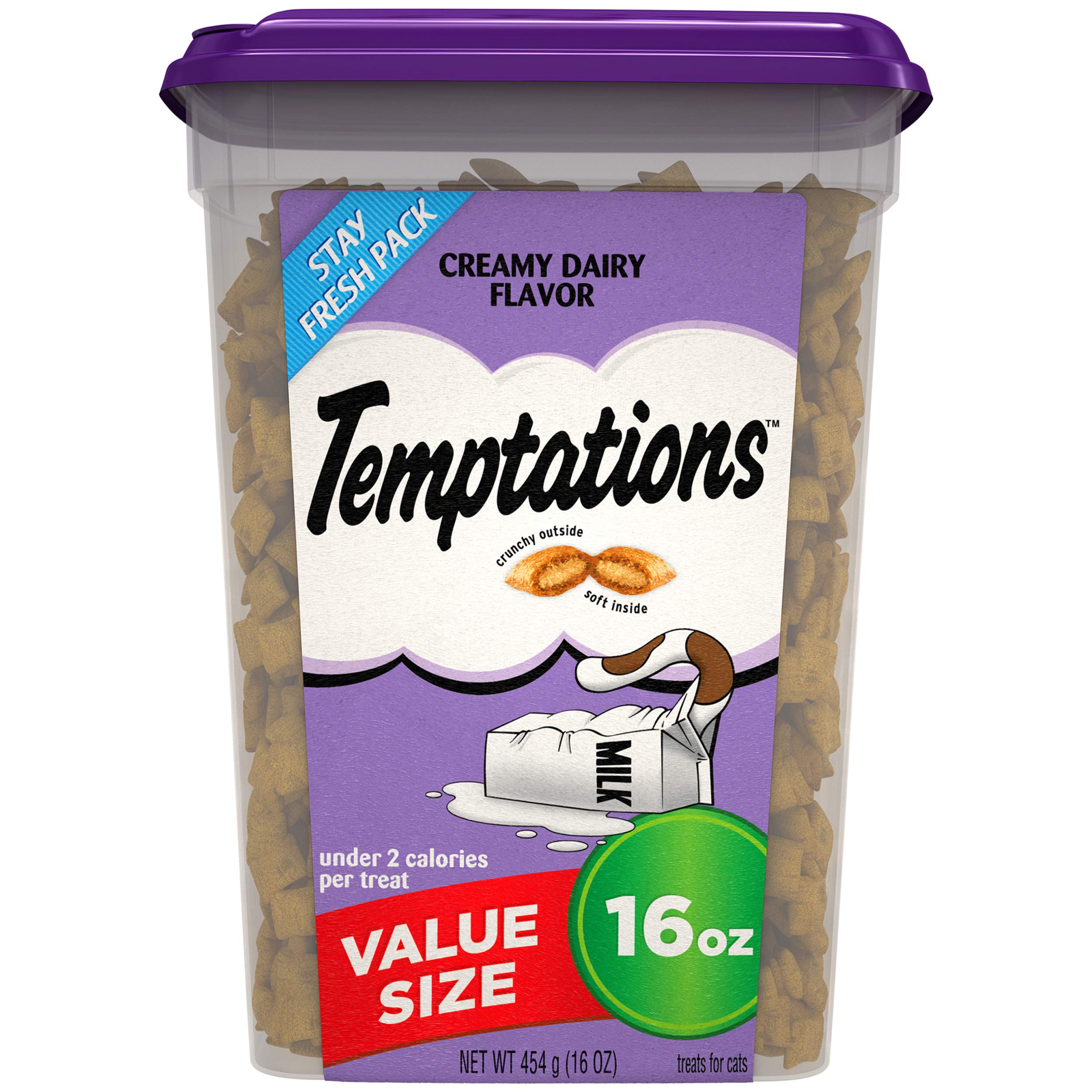 TEMPTATIONS Classic Crunchy and Soft Cat Treats, 16 oz.