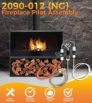IPI Pilot Assembly 2090-012 Natural Gas (NG) Fireplace Replacement Kit - Compatible with Heatilator, Majestic, Heat-N-Glo, Quadra-Fire, and Outdoor Lifestyles Models