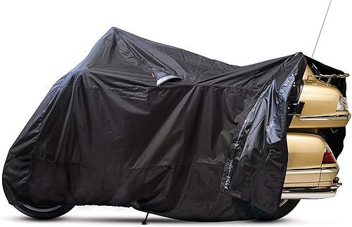 Dowco 50020-00 Guardian WeatherAll Plus Black X-Large EZ Zip Motorcycle Cover