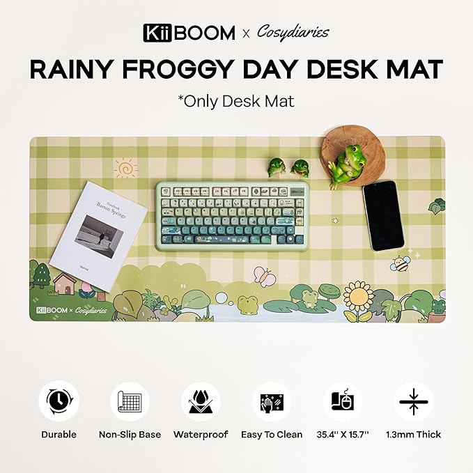 Alfombrilla de Escritorio KiiBoom Cosydiaries Rainy Froggy Day miniatura 2