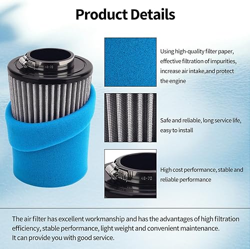 Miniatura 3 de Filtro de aire 0800-112000+kits de filtro de aceite 0800-011300 para CFMoto ZForce 800 EX SSV Trail EPS Sport 2015-2019 UForce 500 800 EX SSV