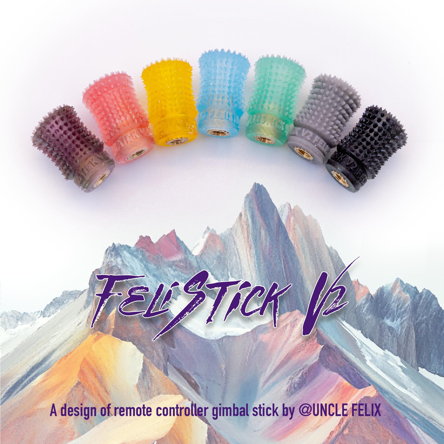 SoloGood RC Transmitter Stick Ends FPV Controller Replacement Joystick M3L for RadioMaster Pocket Remote Controller(V2 Blue)