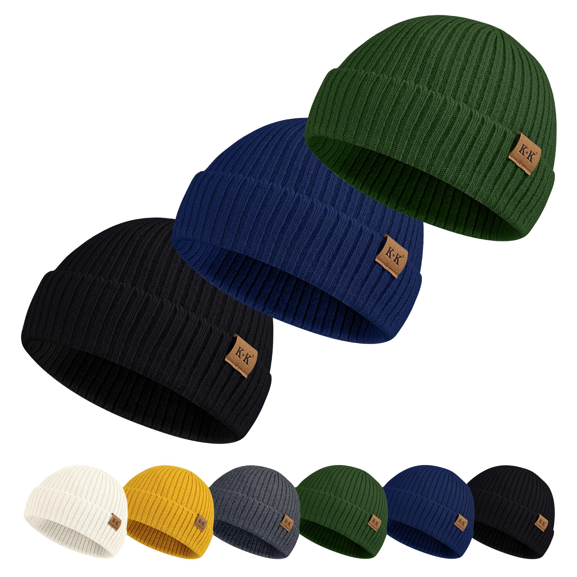 帽子 casual Connoisseur/beanie KQueenStar Fisherman Beanie Mens&Women - Winter Knit Beanie