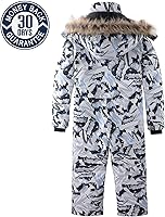 Vista 2 de AFILOK Kid's Winter Overalls Ski Suits - Boy's and Girl's Waterproof Snowboard Jumpsuits One Piece Snowsuit Jackets Coats