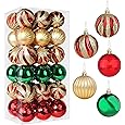 Garvee 30 Pcs Christmas Ball Ornaments, 2.36 Inch/6 Cm Shatterproof Christmas Tree Balls for Holiday Wedding Party Decoration, Gold