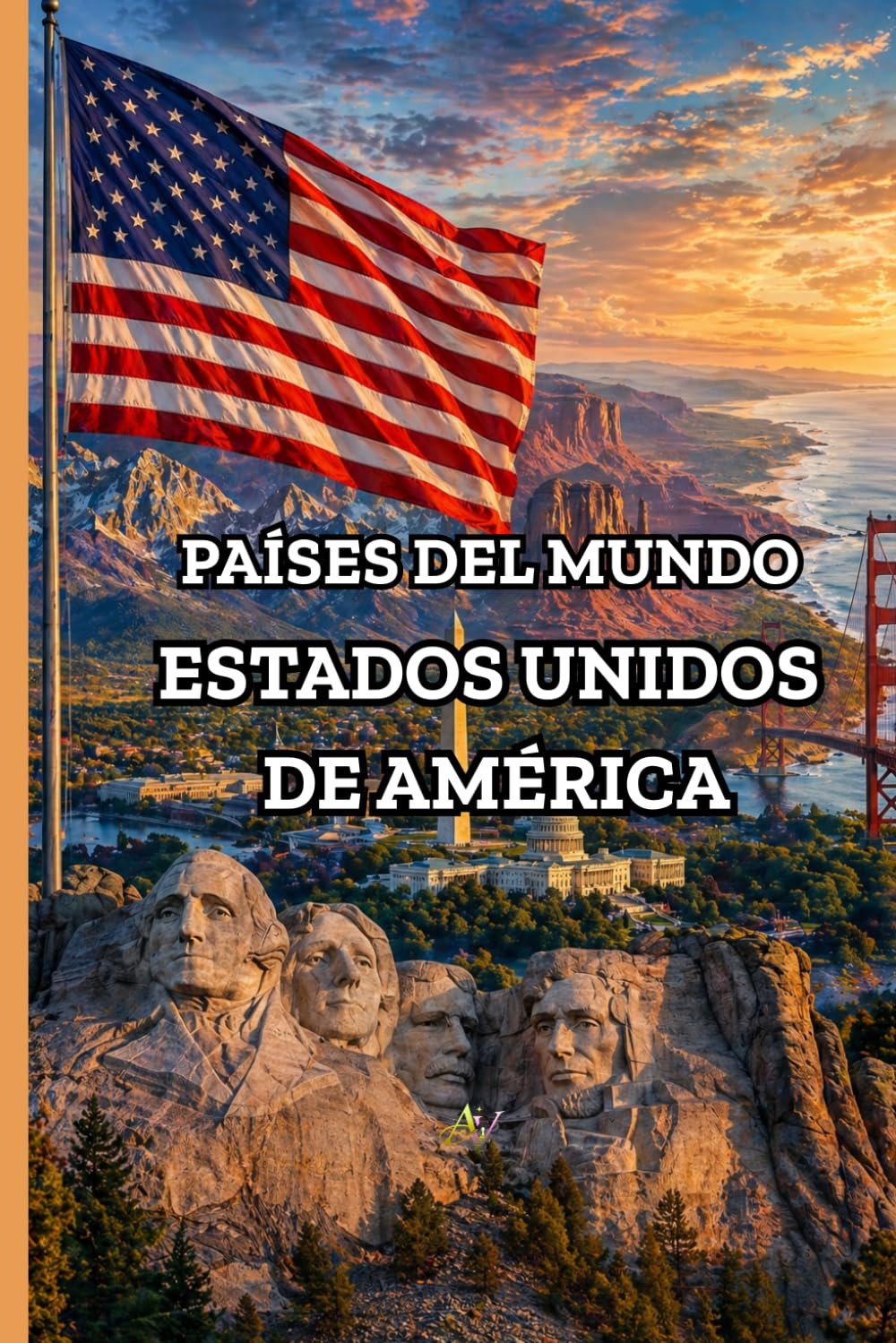 Países del Mundo: EE. UU: Un viaje educativo e ilustrado por la historia, cultura y paisajes de los Estados Unidos para niños de 9 a 15 años | Libro 3 de la serie Países del Mundo