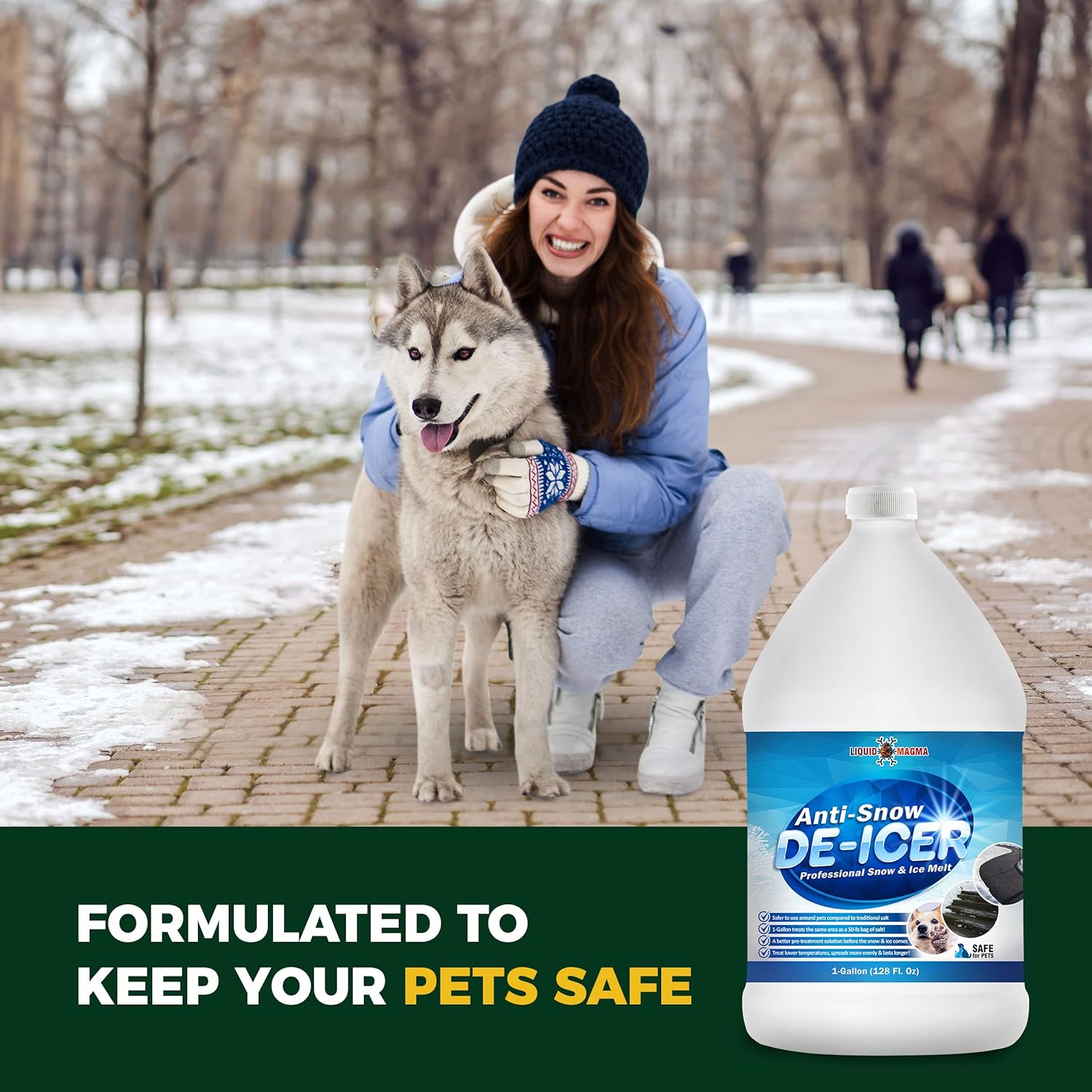 review PetraTools Pet Friendly Ice Melt for Snow, Calcium Chloride Liquid Ice Melt, Pet Safe Ice Melt Salt for Snow, Concrete Safe Ice Melt & Snow Melt Ice Salt, Salt for Ice and Snow - 1G