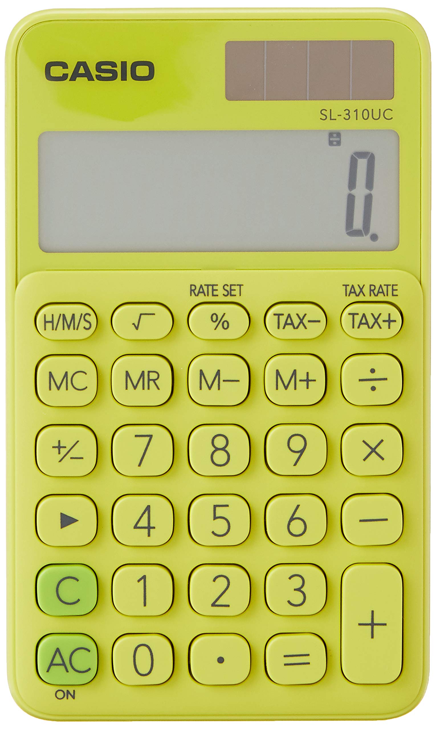 Casio SL-310UC-YG-N-DC przenośny kalkulator cyfrowy - żółty