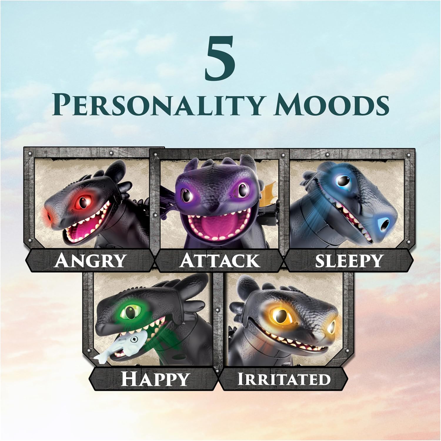 DreamWorks Dragons How to Train Your Dragon, Tame & Train Interactive Toothless with 60 Sounds & Reactions, Kids Toys for Boys & Girls Ages 4 & up - Image 4