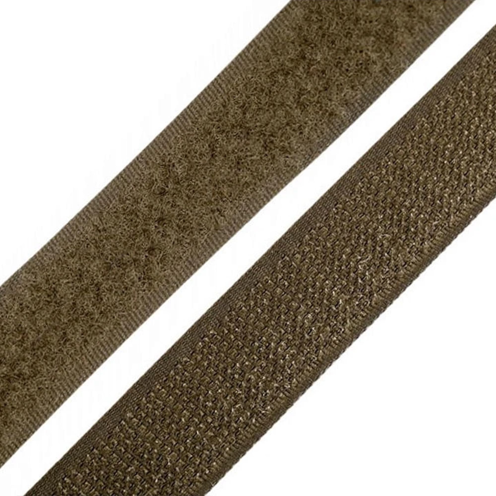 cyclingcolors 1x Bande rouleau de scratch 20 mm 25 mètre polyamide auto-agrippant organisateur serre câble ruban sac vêtement attache sangle, vert kaki