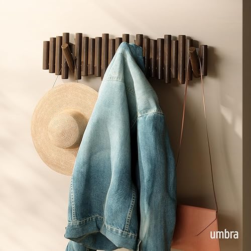 Vista 16 de Umbra Picket - Gancho en riel para entradas, 15 pulgadas de ancho x 6.5 pulgadas de alto x 1.75 pulgadas de profundidad, negro