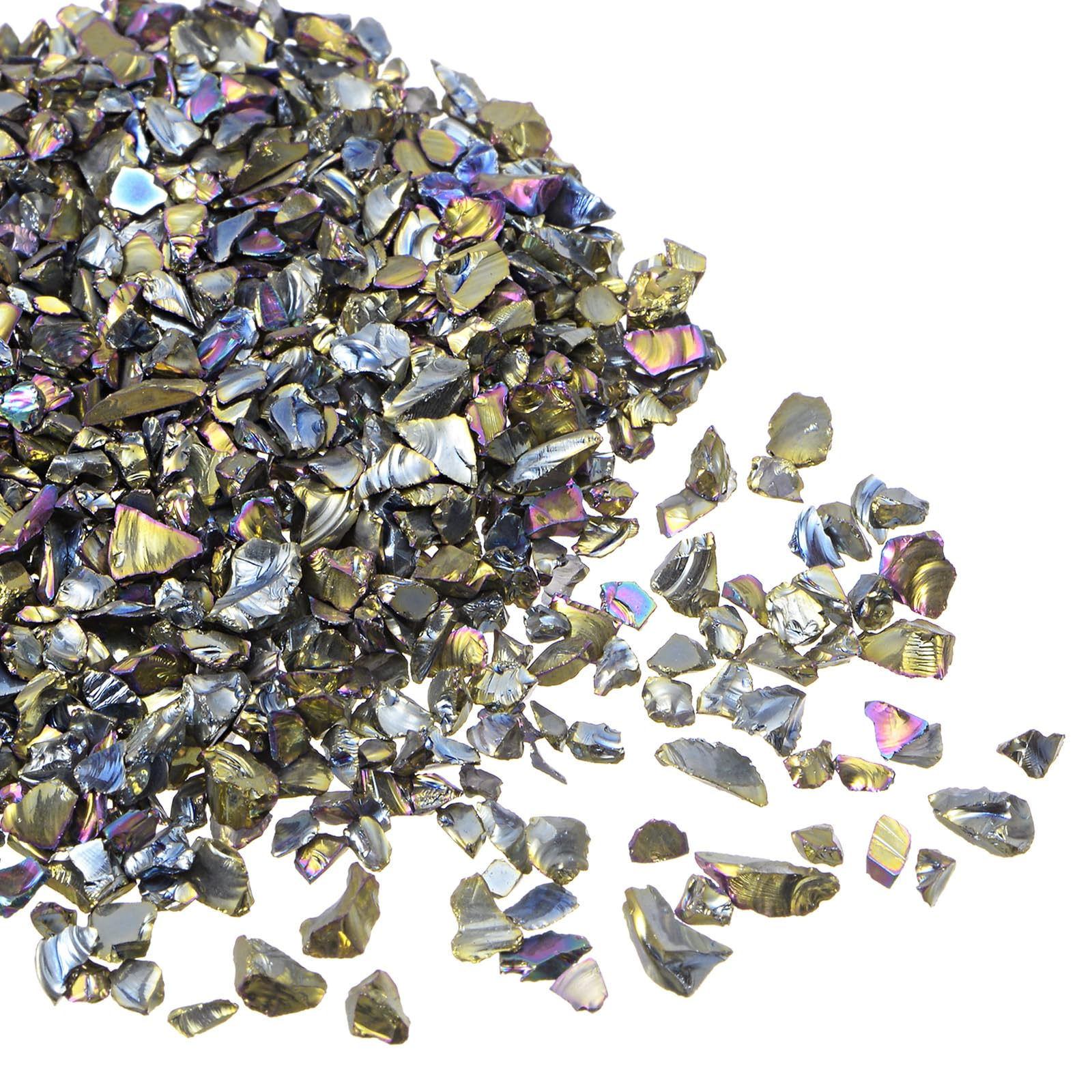 Éclats De Verre Concassé Métallique Noir - Taille 1-3 Mm - 20 G - Pour Nail Art Et Décoration DIY