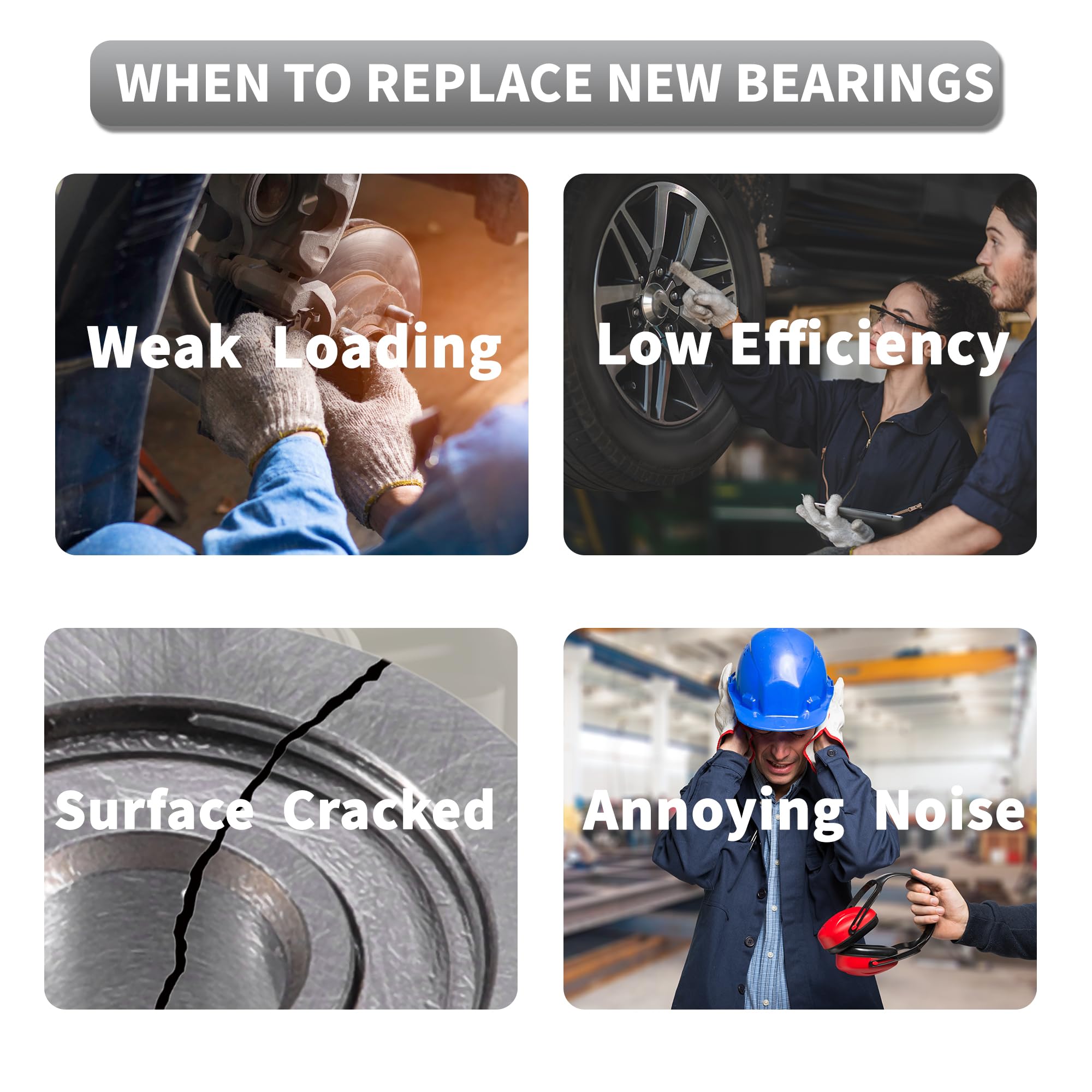 A ABSOPRO 6003DDU & Deep Groove Ball Bearing P5 17 X 35 X 10 Mm Lubricated Bearings Double Rubber Lip Black Silver For Scooter Skateboard Wheel