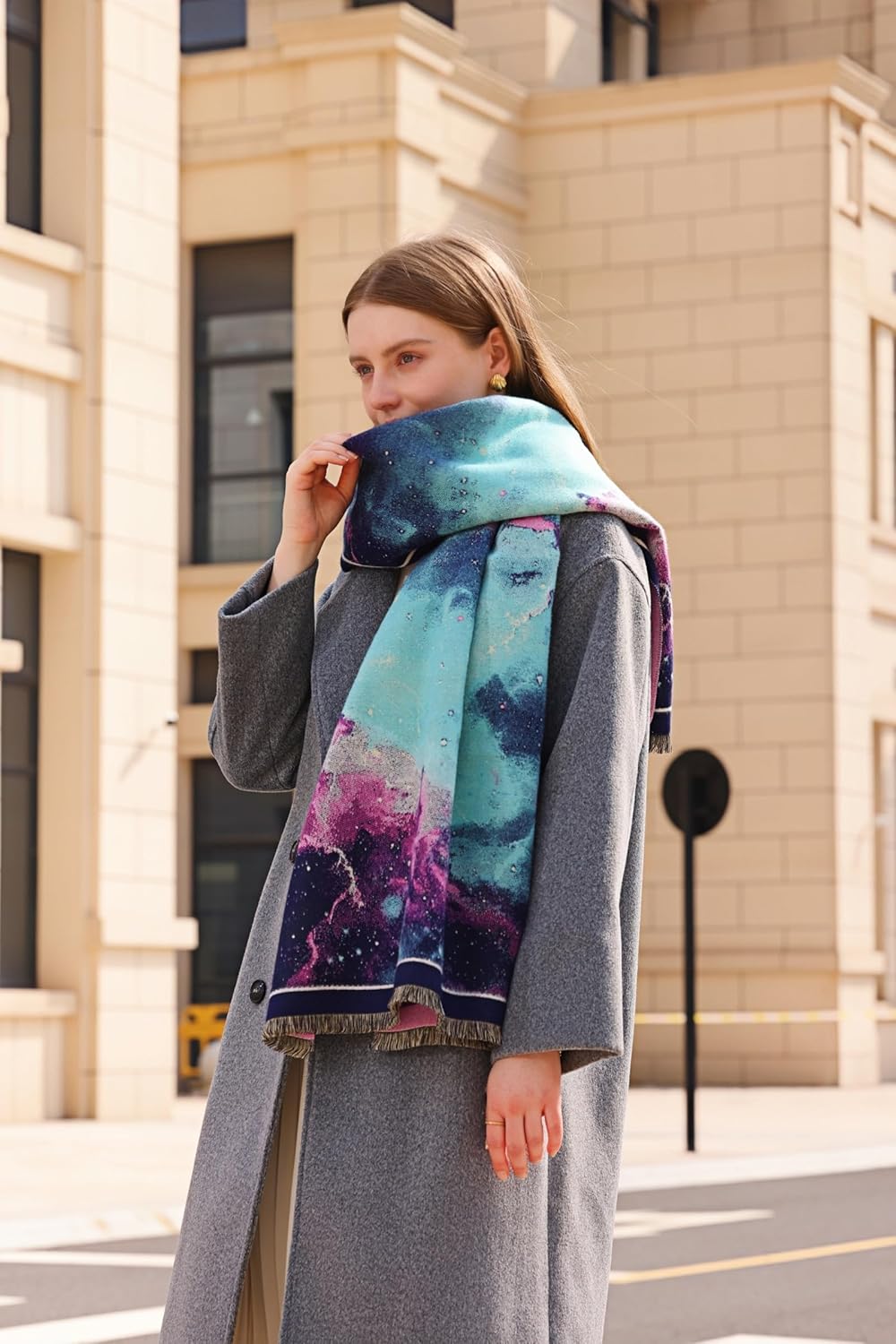 Wander Agio Winter Pashmina Shawls and Wraps Blanket Fashion Shawl Decoration Scarves Handmade Embroider Womens Paisley Scarf - Image 7