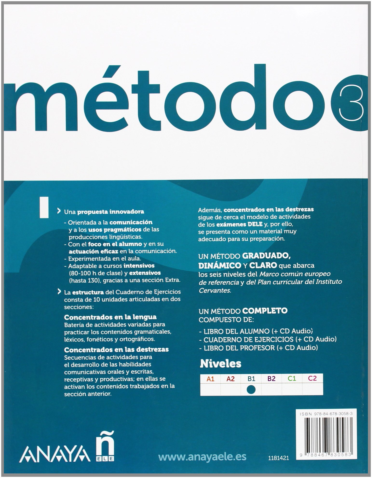 Metodo 3 de espanol Cuaderno de Ejercicios B1 + CD: Vol. 3
