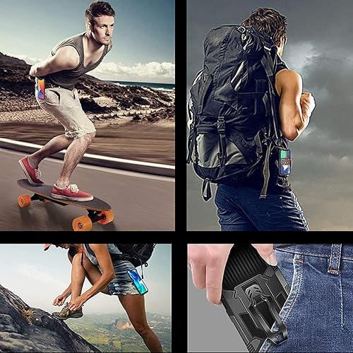 Miniatura 5 de Funda compatible con Samsung Galaxy Note 20 5G, con protector de pantalla de vidrio templado y clip para cinturón, cuerpo completo, resistente, a