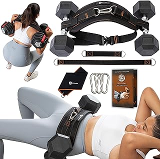 Hip Thrust Belt for Weights, Dumbbells & Kettlebells