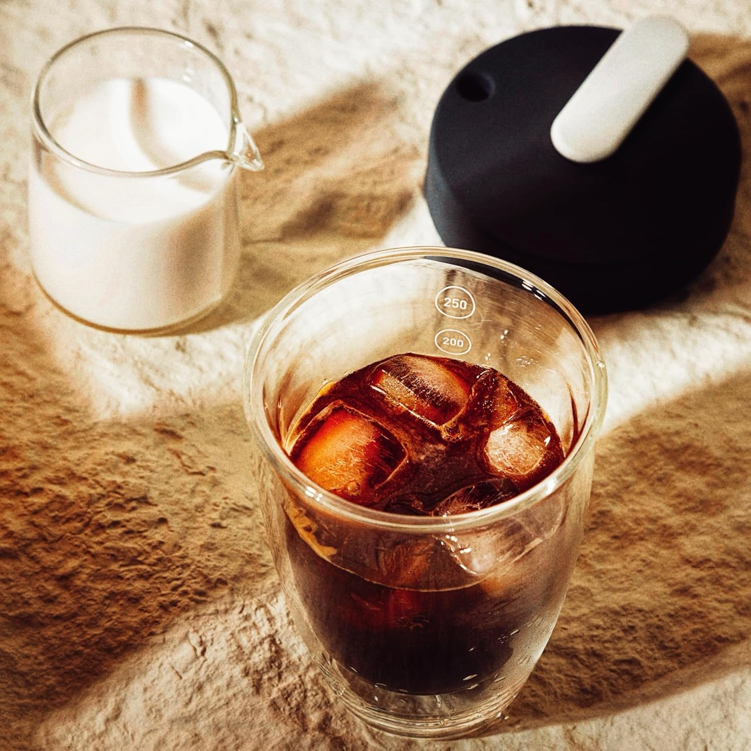 Loveramics Set of 1 x 300ml Latte Art Cup and Saucer (Forest) + Glass Travel Mug (Clear)