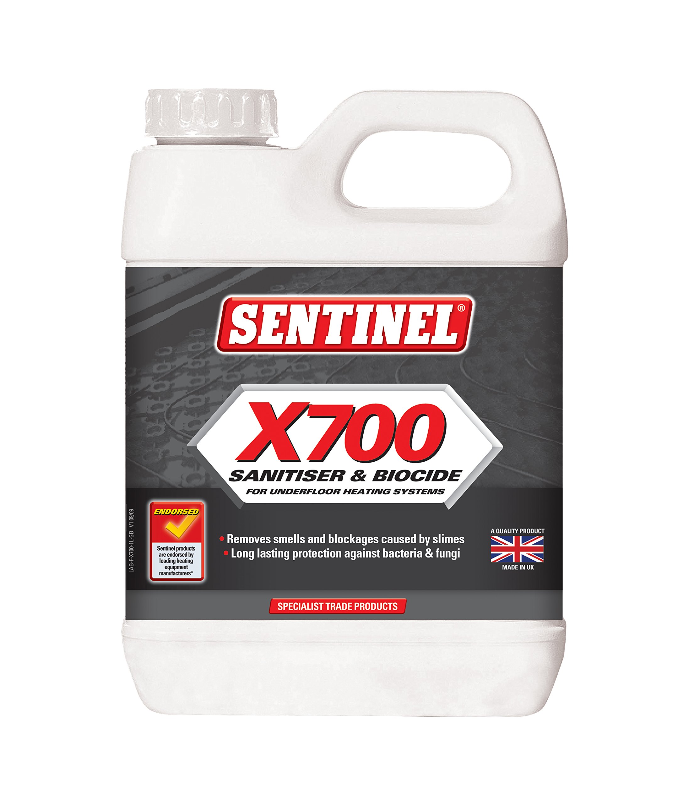 Sentinel 189213 X700 Sanitiser and Biocide, Clear