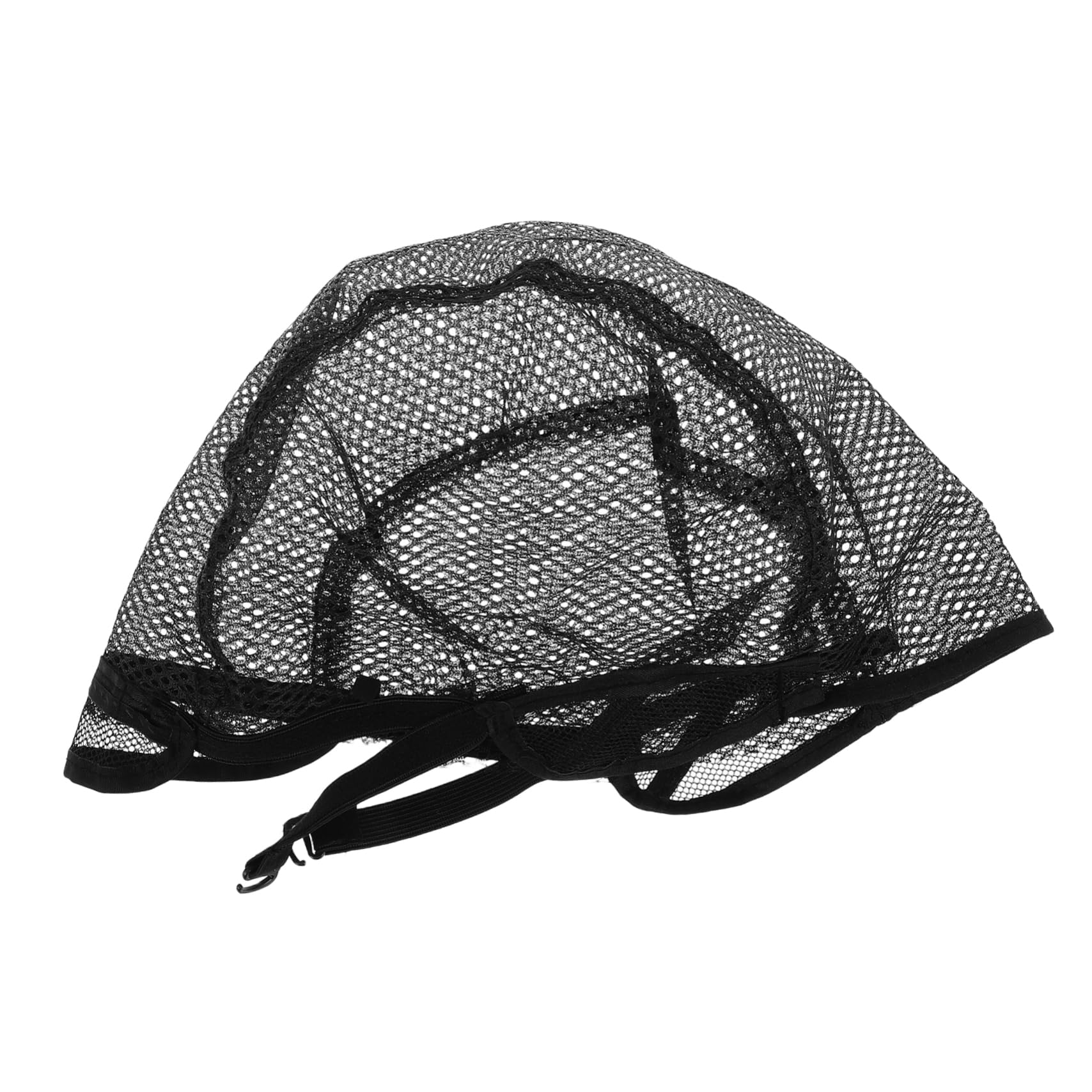 VICASKY 2PC Adjustable Black Mesh Wig Caps for Hair Weaving Stretchy and Durable Fix Wig Hair Net for Easy Use and Cleaning