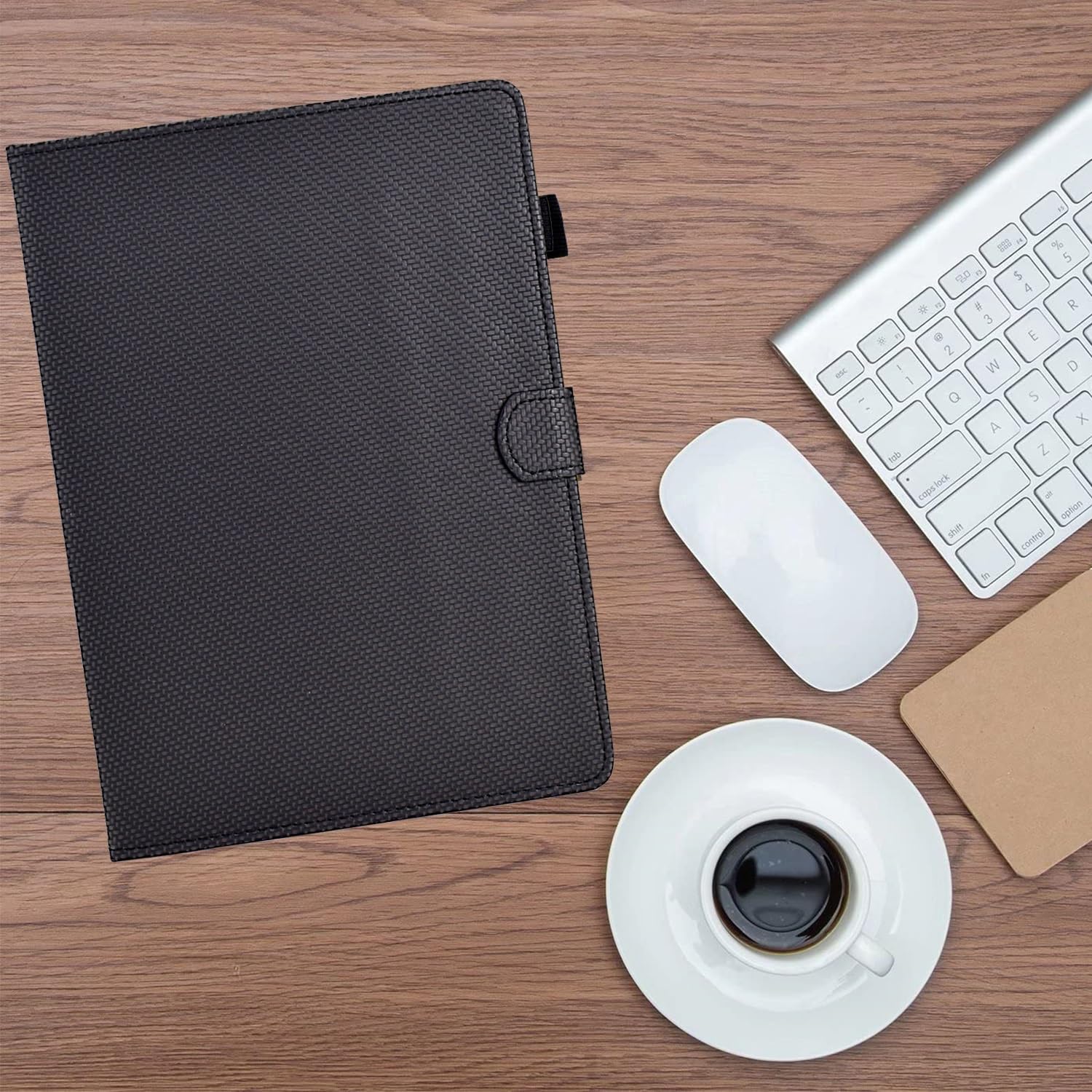 Do tabletu Kindle Fire HD 10 i Plus (13./11. generacja, wydanie 2023/2021),1-calowe etui Slim PU Leather z podpórką pod wieloma kątami pokrywą gniazda na karty Pełne ochronne(Noir)