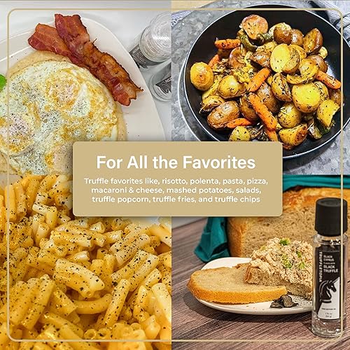 Vista 16 de Truffletopia Molinillo de trufa negra y sal rosa del Himalaya con trufas reales Condimento gourmet sabroso para trufas Vegano, sin gluten, keto